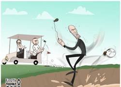 Enlace a Zidane manda a Bale a otro hoyo, por @footytoonz