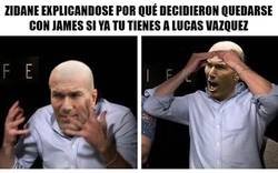 Enlace a Concordamos todos que con Zidane: se acabó la carrera de James, ¿No?