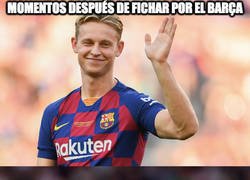 Enlace a De Jong ya no sonríe tanto