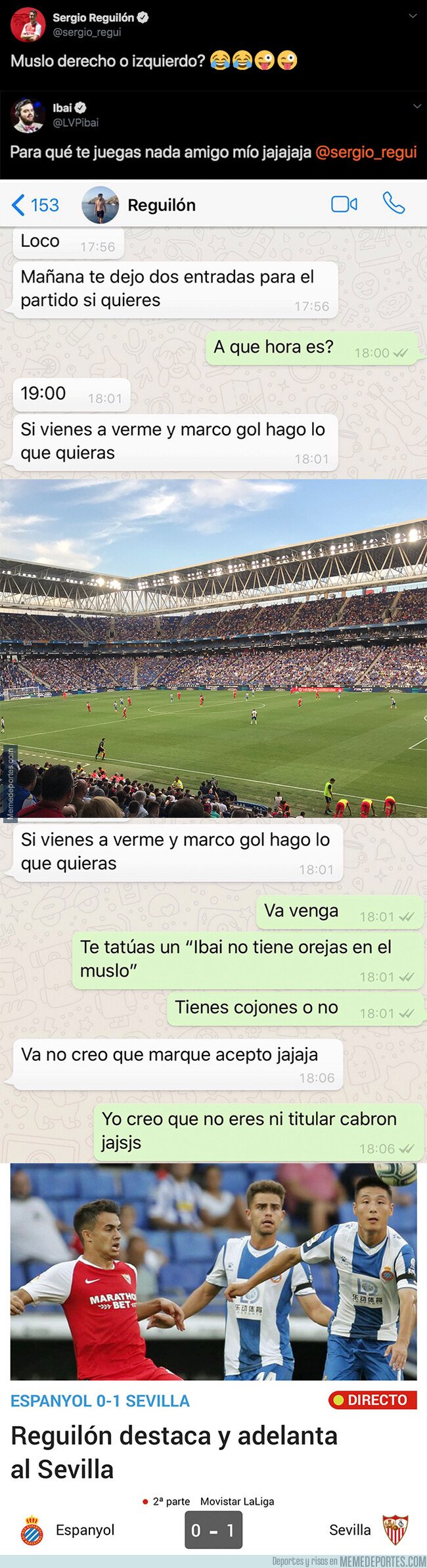 1083746 - Ibai Llanos desafía a Reguilón a marcar gol con el Sevilla y deberá hacer esto tras haber perdido la apuesta