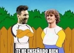 Enlace a Messi es el maestro favorito de Griezmann