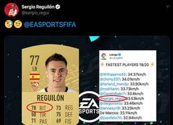 Enlace a Sergio Reguilón se queja de la media que le han puesto en el FIFA 20 en el 'ritmo' y todo el mundo le está explicando el motivo y mandando ánimos
