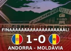 Enlace a Andorra logra estrenarse en una fase previa de Eurocopa