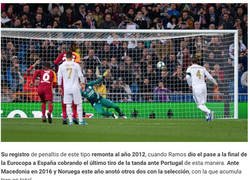 Enlace a Las estadísticas de Sergio Ramos con los penaltis 'a lo Panenka' con la que todo el mundo está alucinando