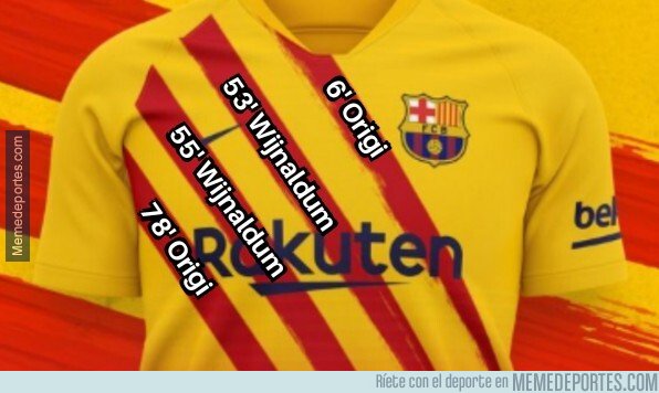 1090893 - Esos '4 zarpazos rojos' de la nueva camiseta del Barça me resultan familiares