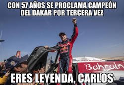 Enlace a Carlos Sainz, campeón del Dakar 2020