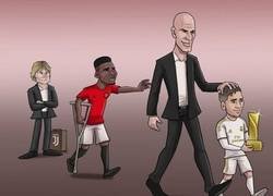 Enlace a Zidane ya se ha olvidado de Pogba, por @zezocartoons