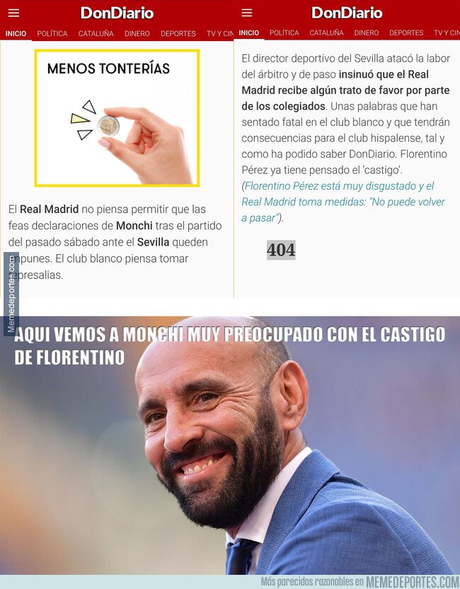 1096331 - Monchi muy asustado tras el castigo de Florentino por sus declaraciones