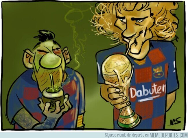 1098197 - Según France Football, en el Barça envidian a Griezmann por haber ganado el mundial, por @yesnocse