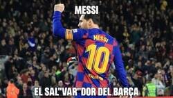 Enlace a Messi el salVARdor del Barça