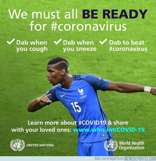 1100787 - La campaña que usa el Dab de Pogba para contener el coronavirus