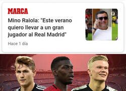 Enlace a Raiola intentará traer a un gran jugador al Madrid