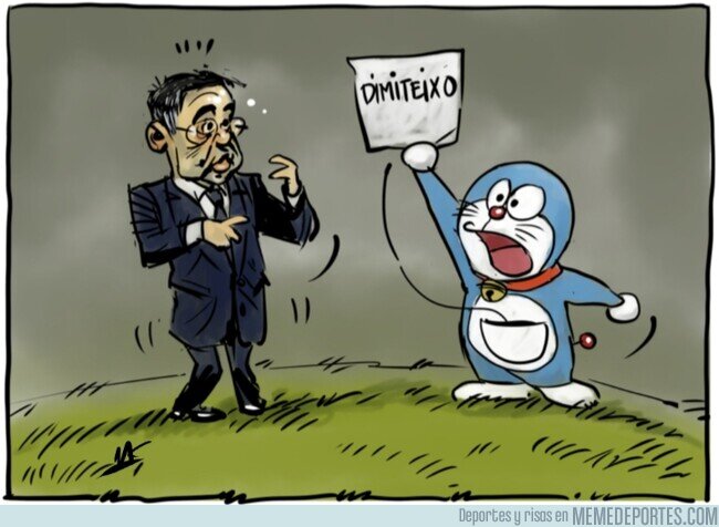  MEMEDEPORTES  A Bartomeu le dimite hasta Doraemon, por ...