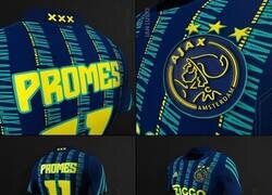 Enlace a La psicodélica nueva camiseta del Ajax para la 2020-21. Inspirada en un viejo conjunto de los 90s.