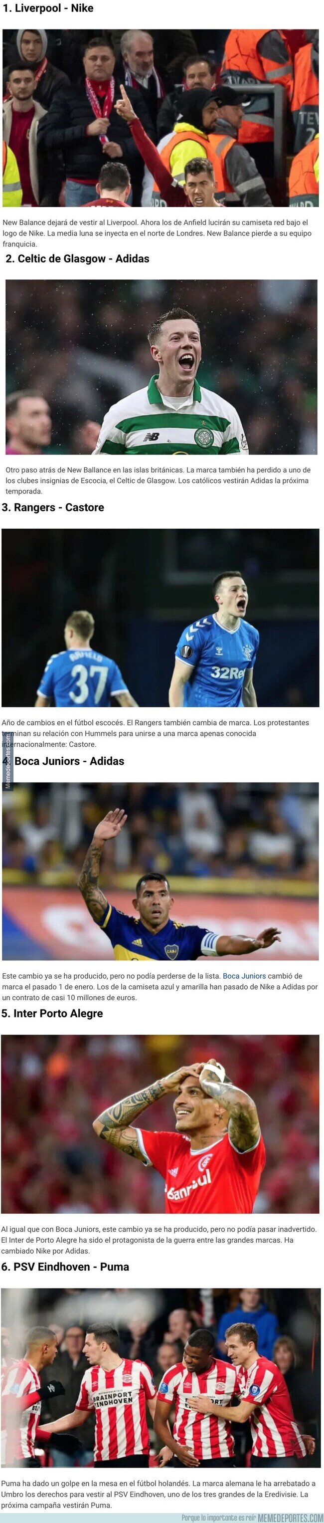 1104026 - Los grandes equipos que cambiarán de marca de equipación la próxima temporada