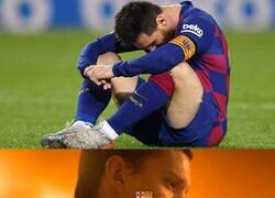 Enlace a Los culés viendo que Messi se va