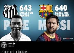 Enlace a Messi ya esta a 3 goles del record de Pelé