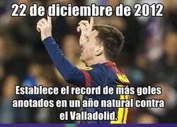 Enlace a 22 de diciembre y el Jose Zorrilla. Le gusta a Messi.