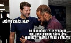 Enlace a Así se conocieron Neymar y Pochettino