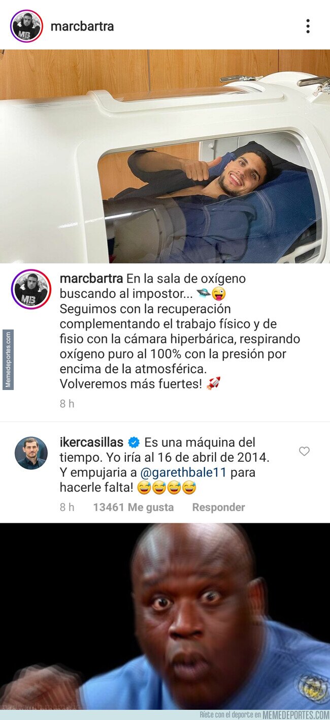 1124562 - El zasca de Casillas a Bartra en Instagram sin venir mucho a cuento