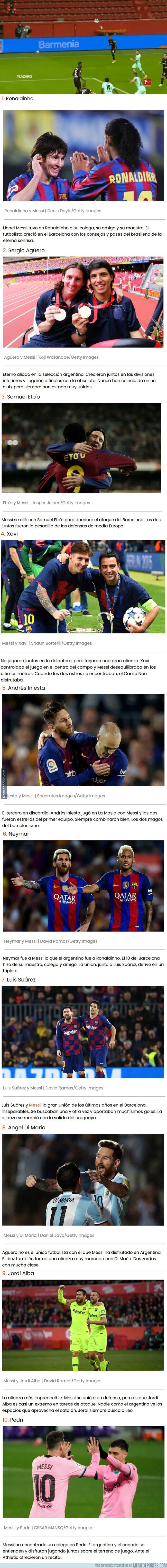 1124793 - Los 10 mejores colegas que ha tenido Messi dentro del campo de juego a lo largo de su carrera