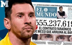 Enlace a El diario 'Olé' le ha pegado un ZAS monumental a 'El Mundo' tras desvelar el contrado de Messi con el Barça