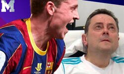 Enlace a Todo el mundo se está partiendo de la risa con la reacción de Tomás Roncero durante la remontada del Barça en Copa