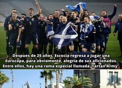 Enlace a El Tartan Army. La afición más importante de Escocia vuelve a una Eurocopa