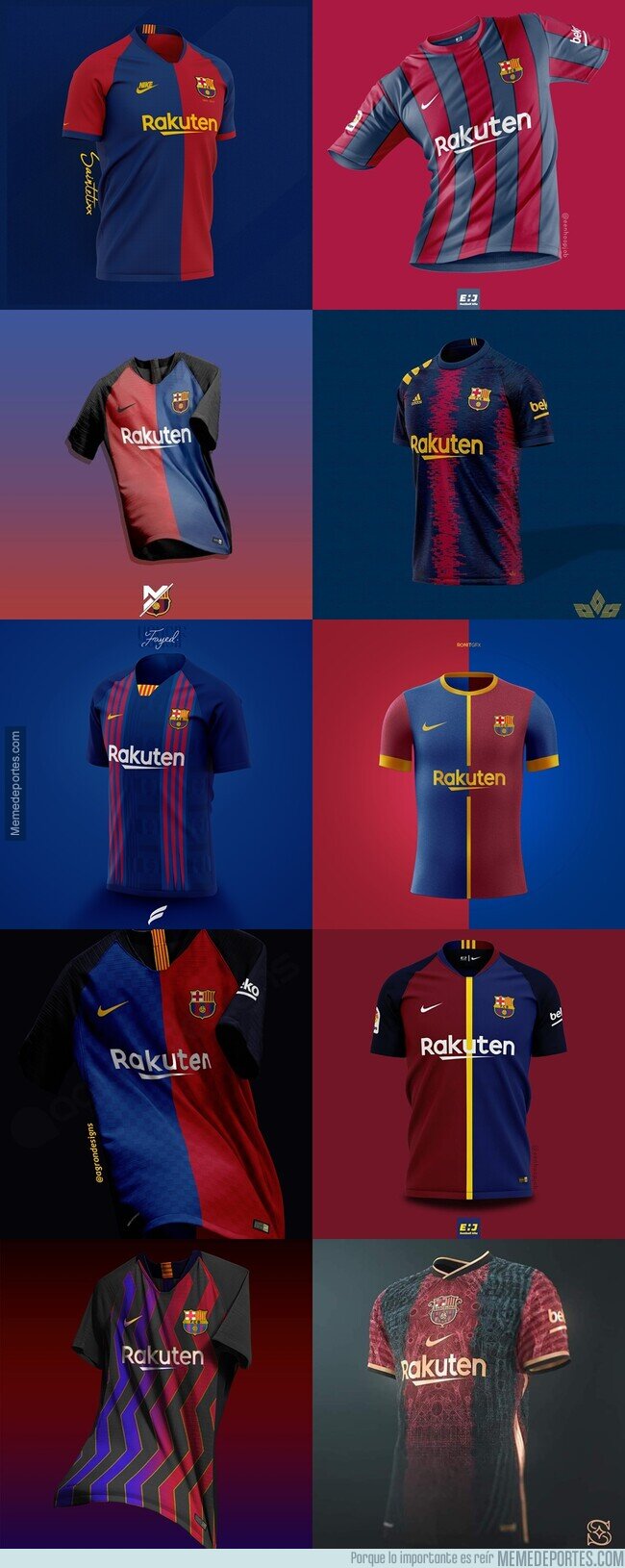 1137572 - 10 conceptos de fans para camisetas  del Barça mejor que la oficial de Nike