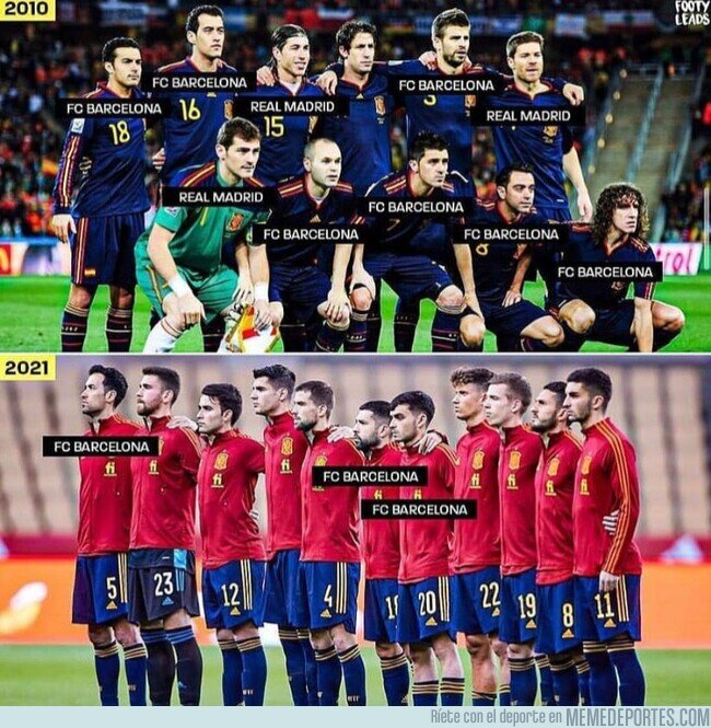 1139031 - La influencia que Barça y Madrid han perdido en la Selección Española