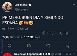 Enlace a Si Messi tuviera Twitter...