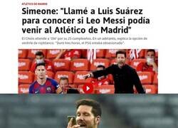 Enlace a Simeone preguntó por Messi