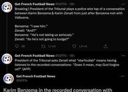 Enlace a Atención a esto: La conversación de Benzema que le podría llevar a la cárcel en breve si se demuestra que es culpable