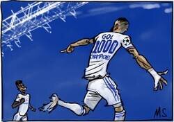 Enlace a Benzema marca el gol 1000 del Real Madrid en Champions