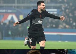 Enlace a Messi logra su primer gol en Ligue 1