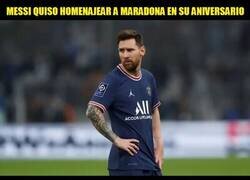 Enlace a Homenaje de Messi al Diego