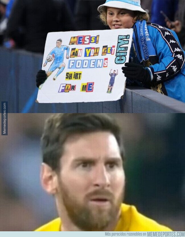 1149648 - En Manchester le pidieron la camiseta de Foden a Messi