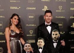 Enlace a Messi en la alfombra roja del Balón de Oro con sus hijos