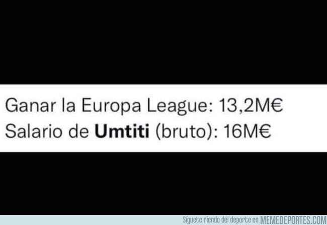 1151242 - Ganar la Europa League no alcanza ni para pagarle a Umtiti