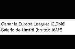 Enlace a Ganar la Europa League no alcanza ni para pagarle a Umtiti