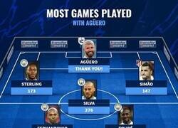 Enlace a El 11 de los futbolistas que más partidos jugaron con el Kun Agüero