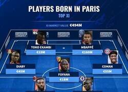 Enlace a El 11 ideal de jugadores nacidos en París