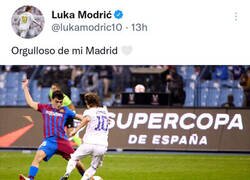 Enlace a La foto de Modric regateando a Pedri que no gustará en Barcelona