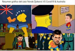 Enlace a Resumen gràfico del caso Novak Djokovic vs Covid19 & Australia