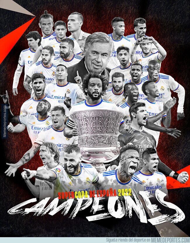 1153237 - ¡Real Madrid Campeón de la Supercopa de España 2022! Menos importante que la copa orgullo del Barça pero una copa al fin