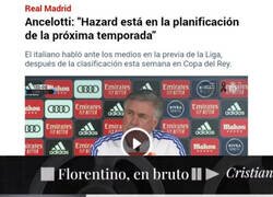 Enlace a Ancelotti cuenta con Hazard
