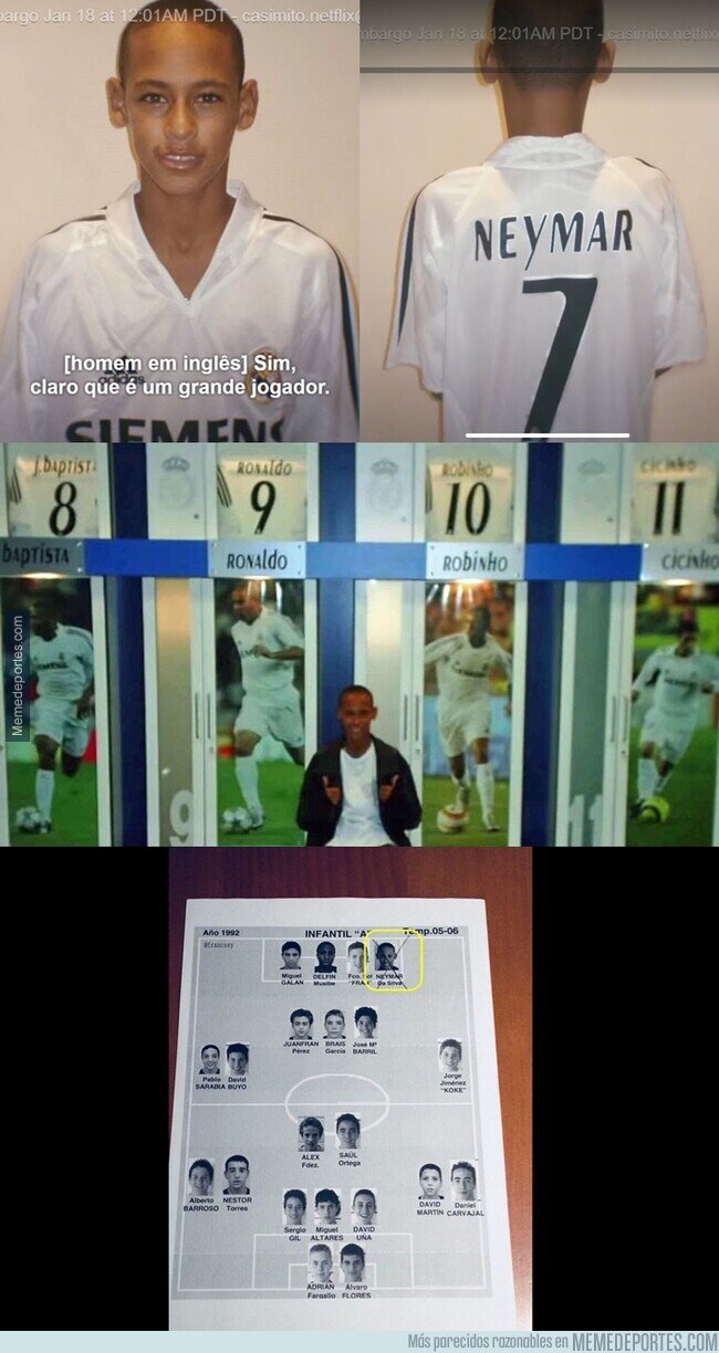 1153820 - Neymar y su fugaz paso por una prueba con el Real Madrid