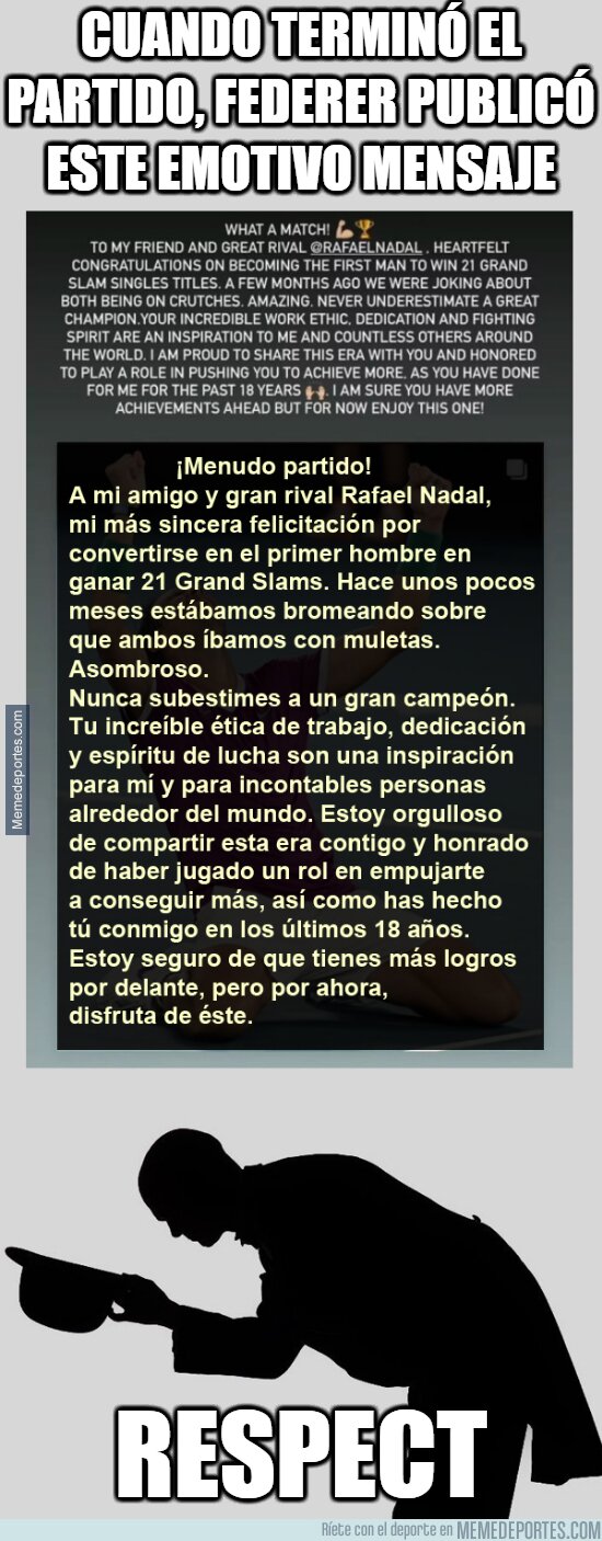 1154163 - Mensaje de Su Majestad, Roger Federer
