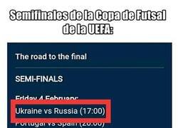 Enlace a En las semifinales del torneo de futsal de la UEFA