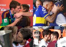 Enlace a Besos recordados en el mundo del fútbol